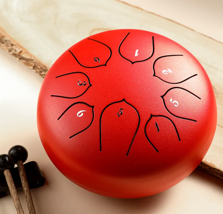 D-Class Ethereal Steel Tongue Drum Red