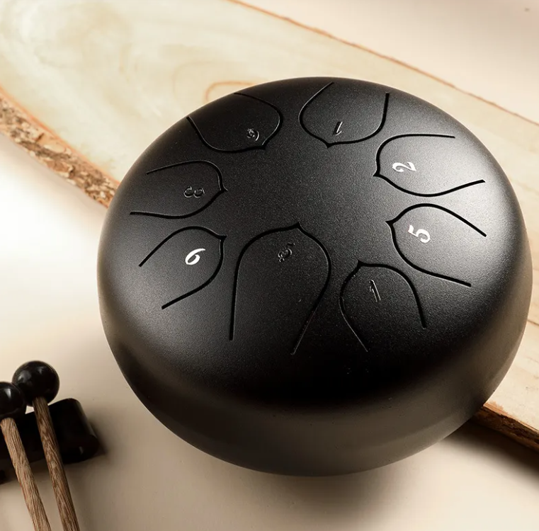 D-Class Ethereal Steel Tongue Drum Black
