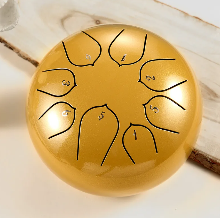 D-Class Ethereal Steel Tongue Drum Gold