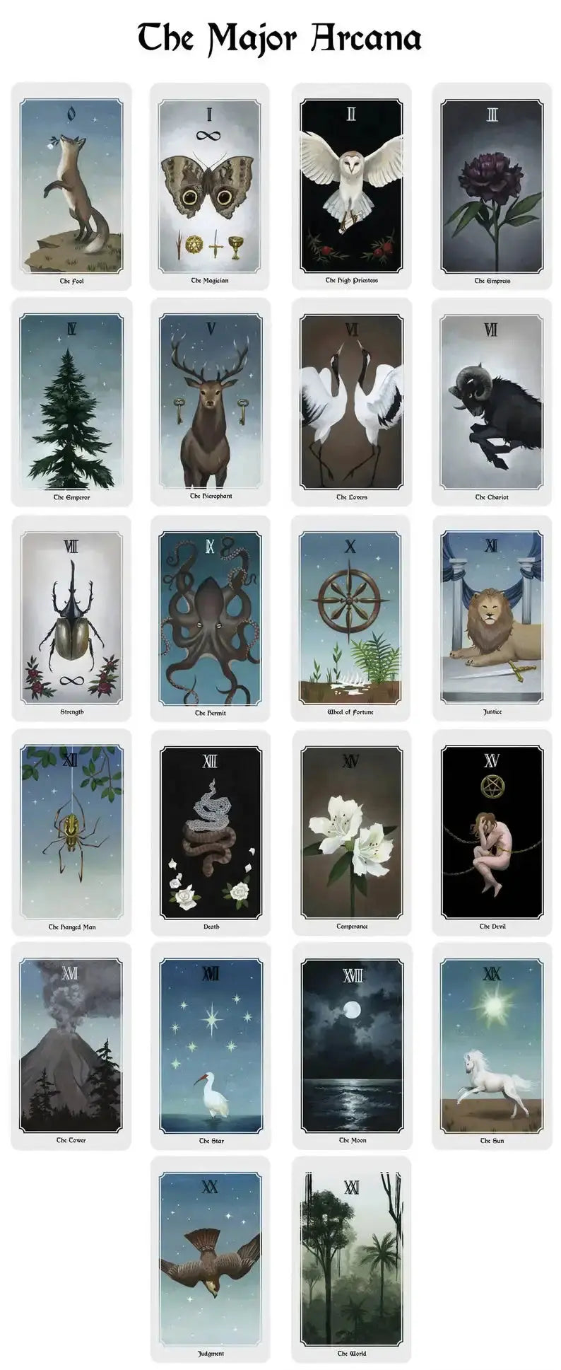 Beautiful Hand Painted Anima Mundi Tarot Anakha H. Nyx