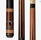 Lucasi Hybrid LHC93 pool cue with zero flexpoint low deflection shaft, kamui pro soft tip, and four piece butt.