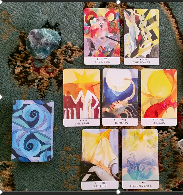 Beautiful Watercolor Tarot by Christine Zillich Anakha H. Nyx