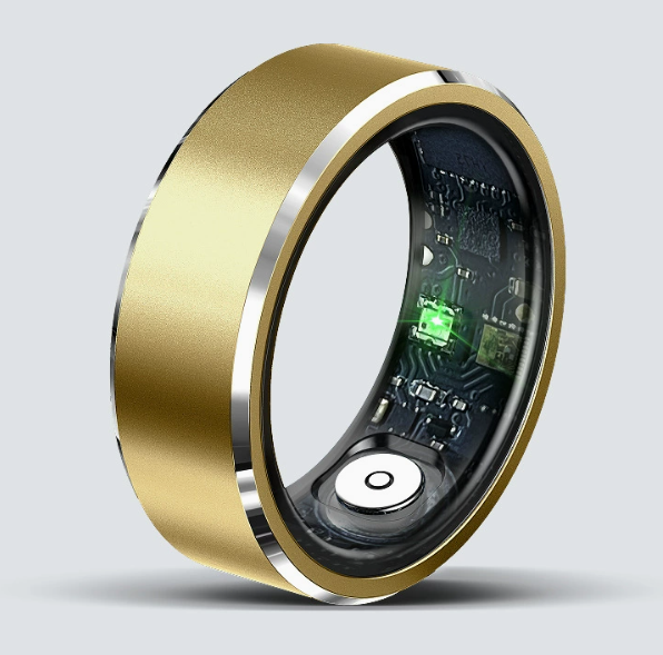 Waterproof Health Ring – Minimalist Biometric Tracker w/ Emotional Stress Mgmt (Sizes 8-12)