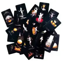Hand Painted True Black Exquisite Tarot Anakha H. Nyx