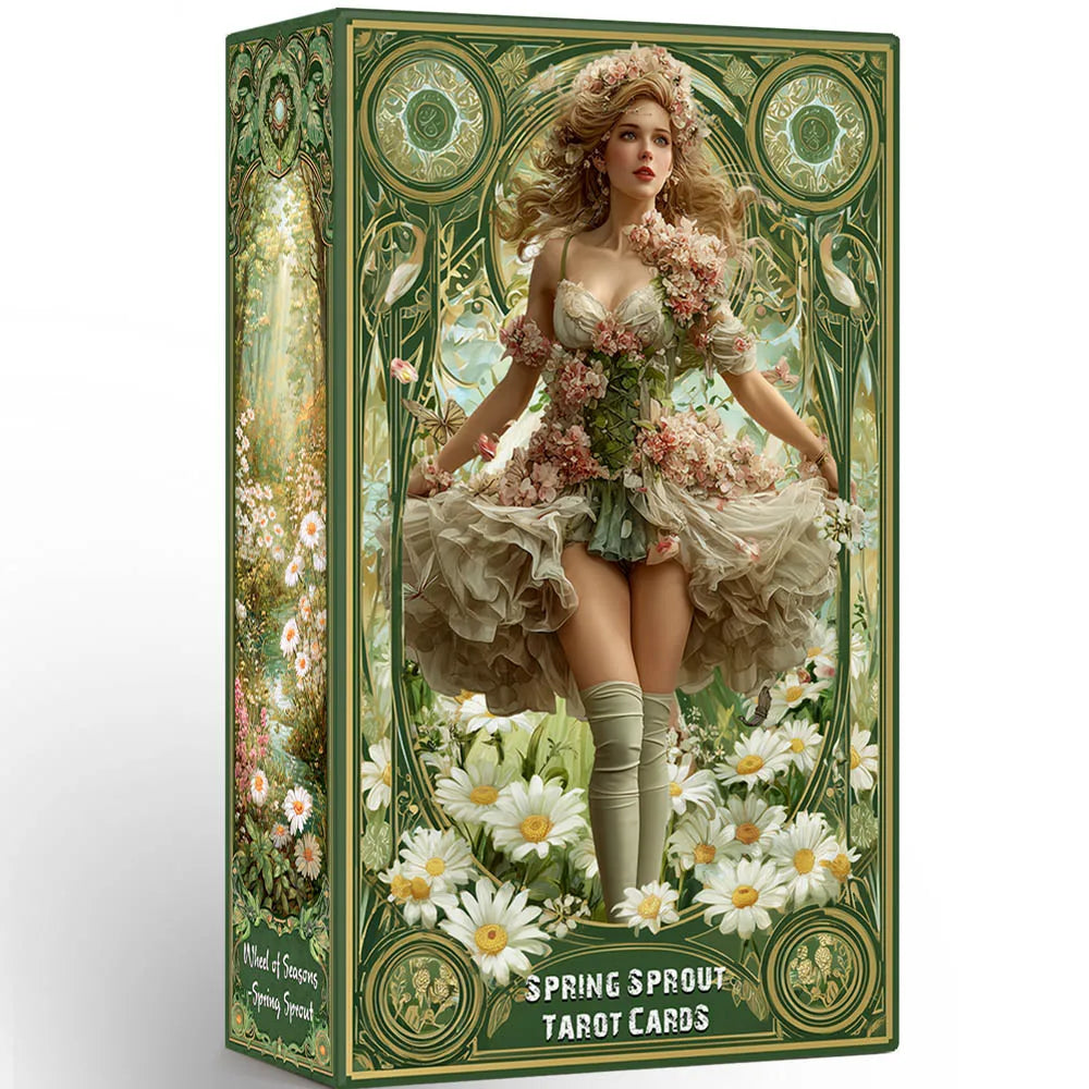 Embrace Seasonal Rebirth: Spring Sprout Tarot Deck & Guidebook Set