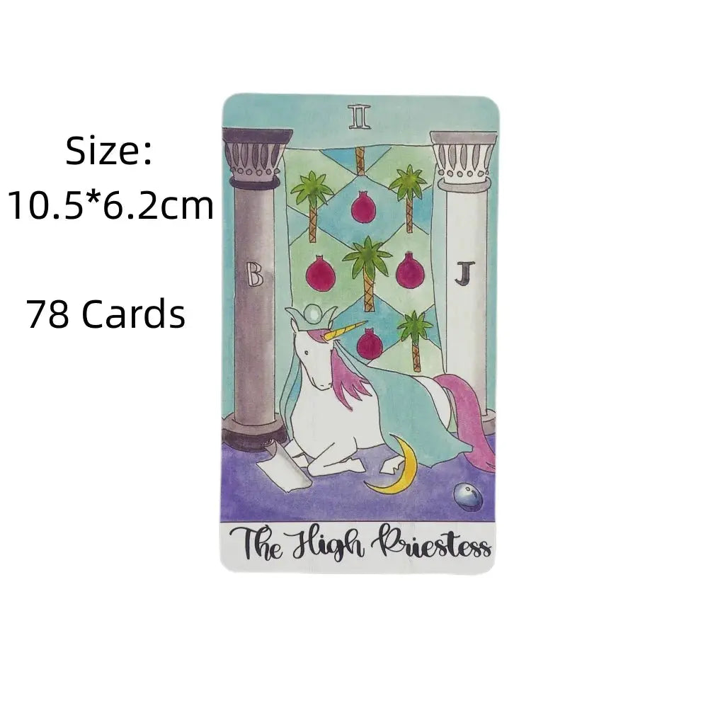 Crystal Unicorn Tarot - Each card incorporates crystal energies—like amethyst, rose quartz, and citrine Anakha H. Nyx