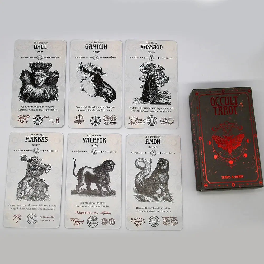 Master the Secrets of Solomonic Magic: The Occult Tarot Deck by Travis McHenry Anakha H. Nyx