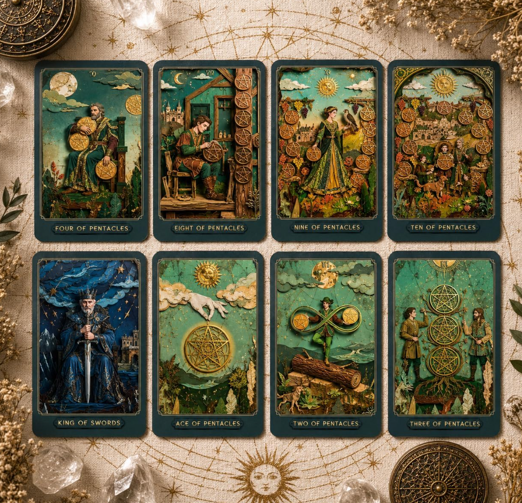 sishui Gilded Age Tarot Deck with Guidebook