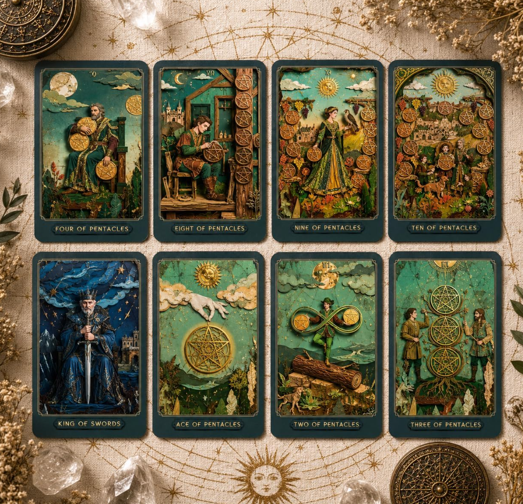 sishui Gilded Age Tarot Deck with Guidebook