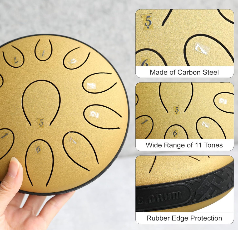RISEN LIFE 6 Inch 11 Notes Steel Tongue Drum