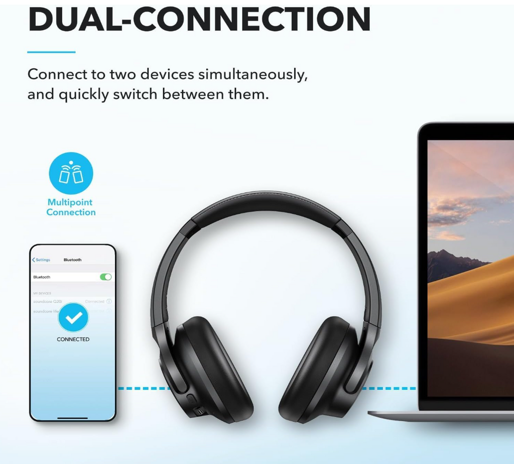 Soundcore by Anker Q20i Hybrid Active Noise Cancelling Headphones