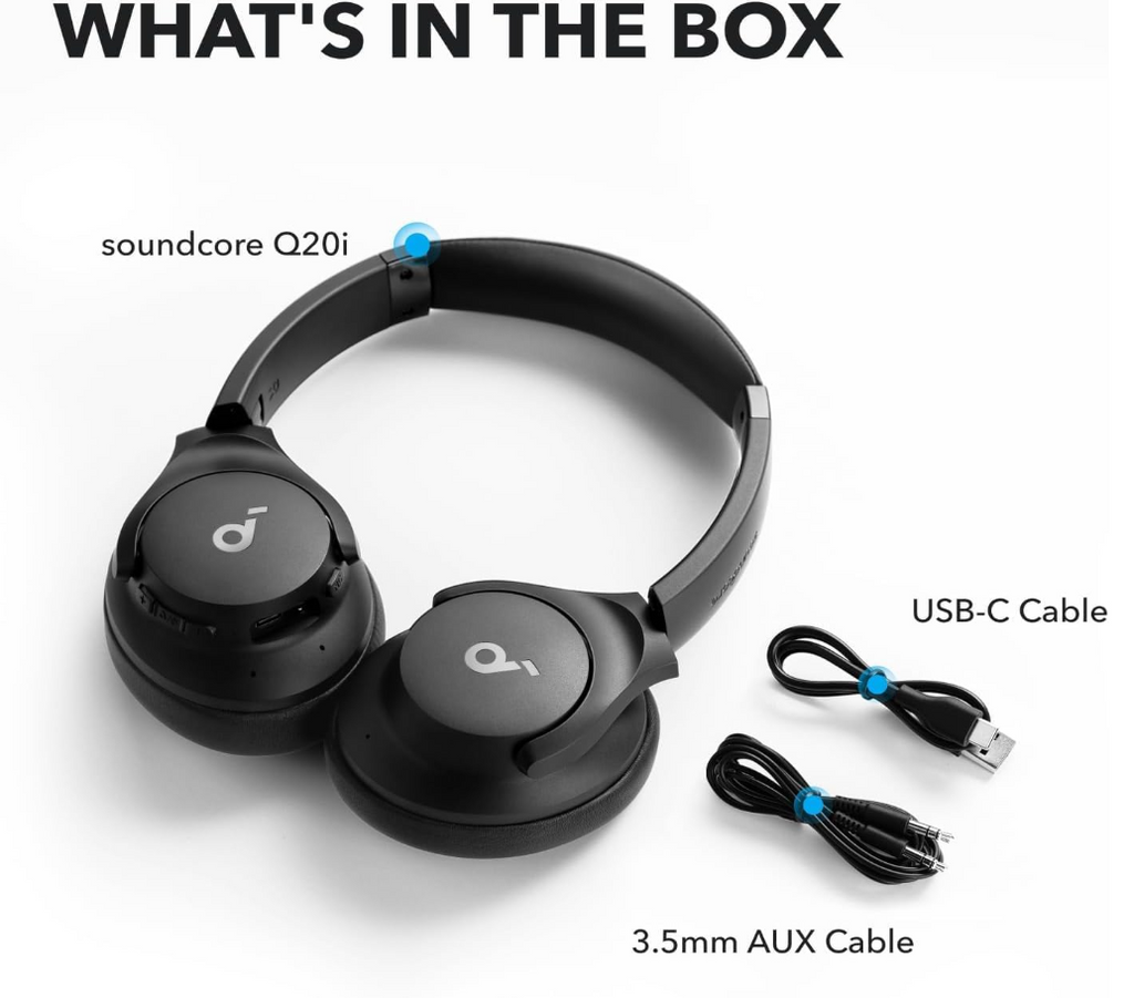 Soundcore by Anker Q20i Hybrid Active Noise Cancelling Headphones