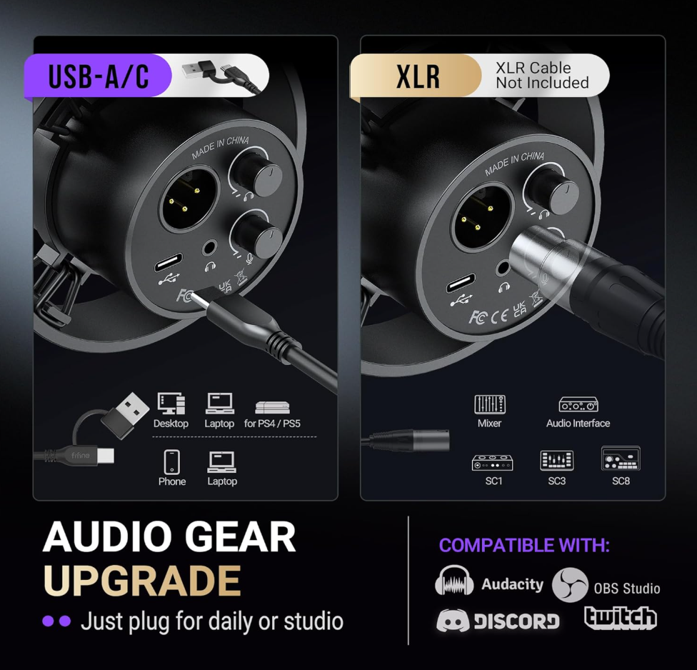 FIFINE AmpliTank Podcast Microphone