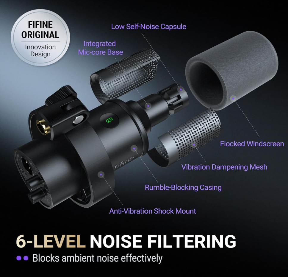 FIFINE AmpliTank Podcast Microphone
