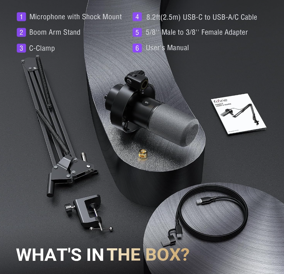 FIFINE AmpliTank Podcast Microphone
