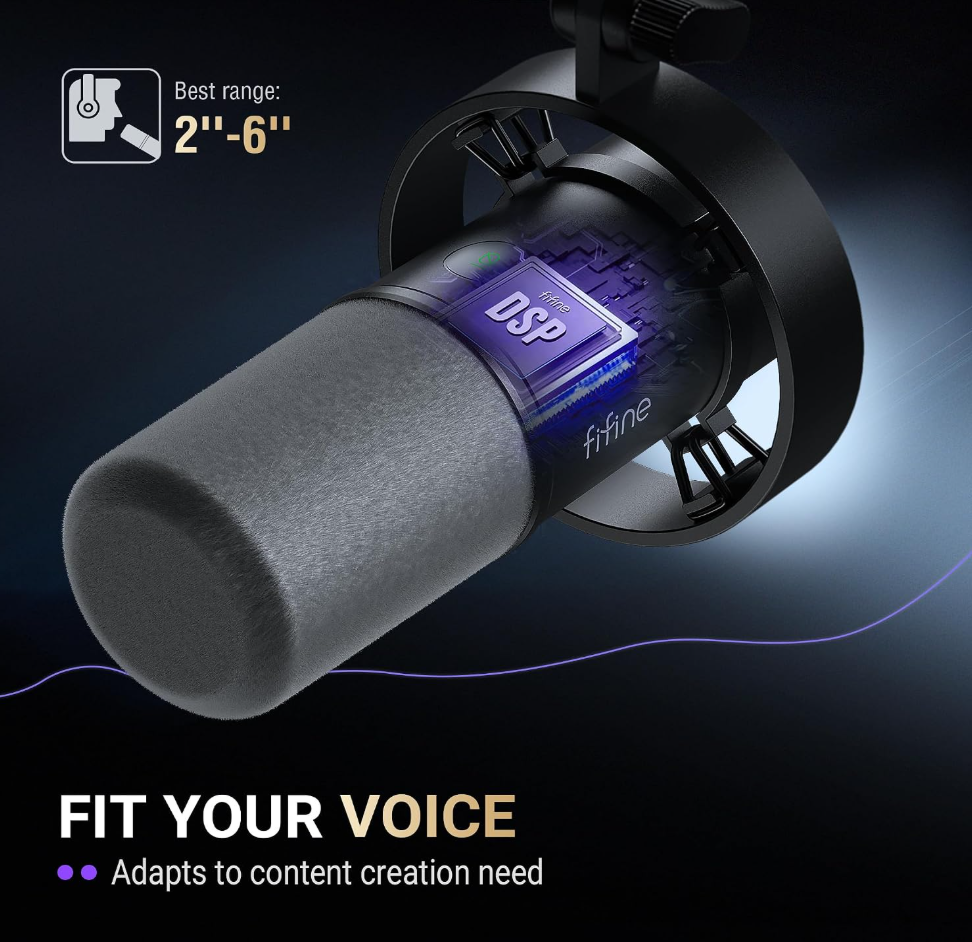 FIFINE AmpliTank Podcast Microphone