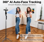 DMYWB Auto Face Tracking Selfie Stick Tripod (Model P01 Pro+H29)