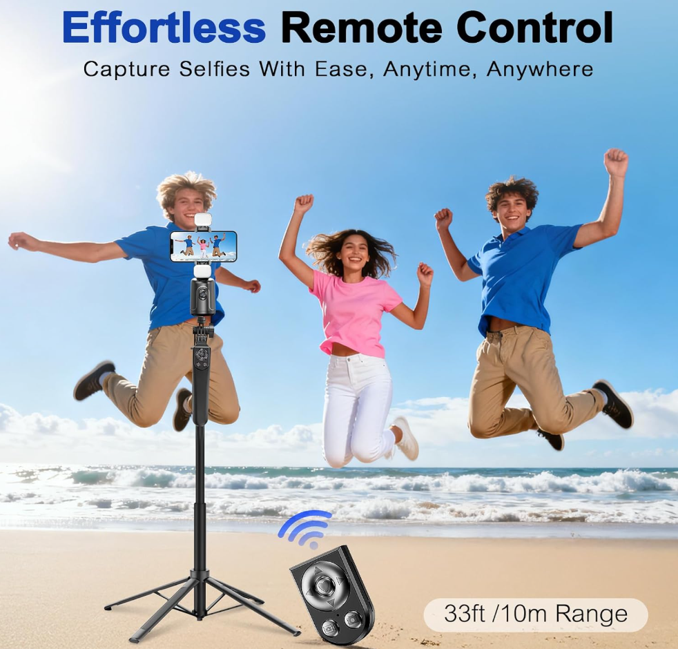 DMYWB Auto Face Tracking Selfie Stick Tripod (Model P01 Pro+H29)