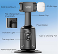 DMYWB Auto Face Tracking Selfie Stick Tripod (Model P01 Pro+H29)