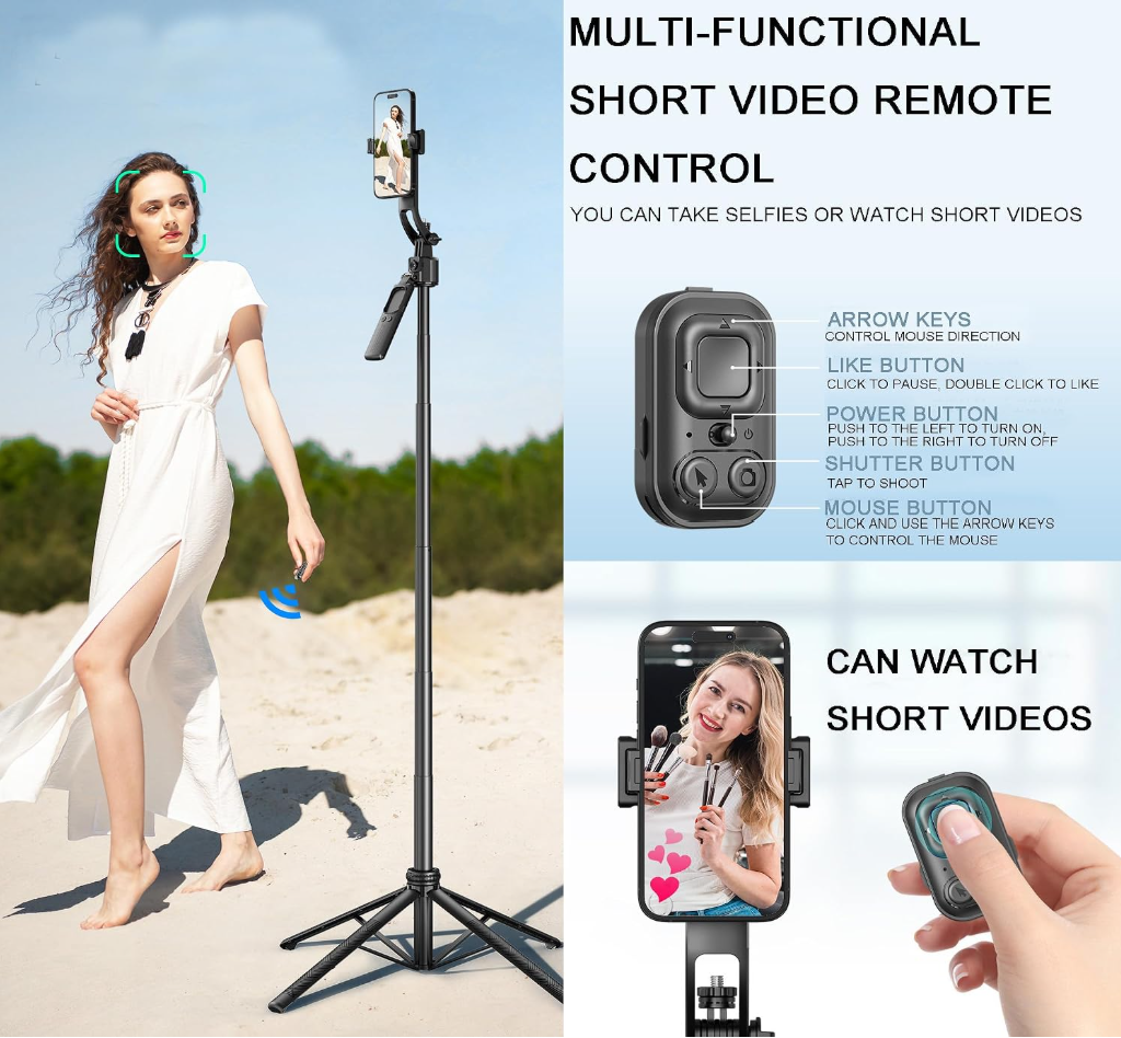 Sallnoy AI Intelligent Tracking Gimbal Quadpod