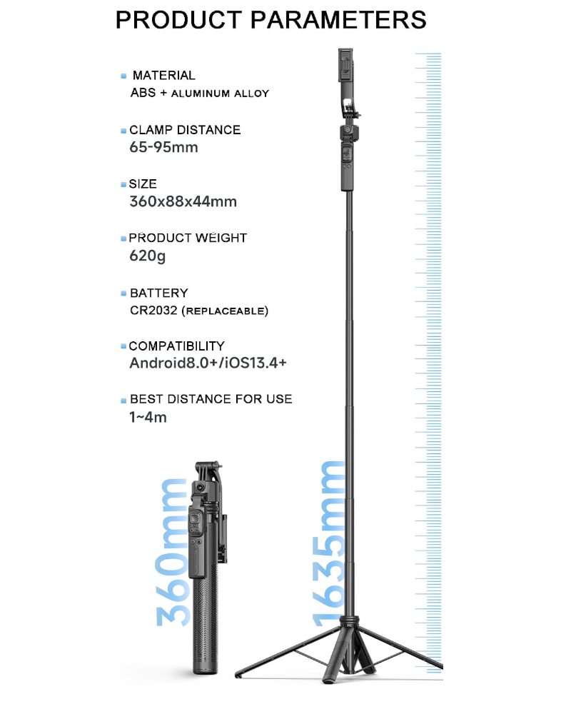 Sallnoy AI Intelligent Tracking Gimbal Quadpod