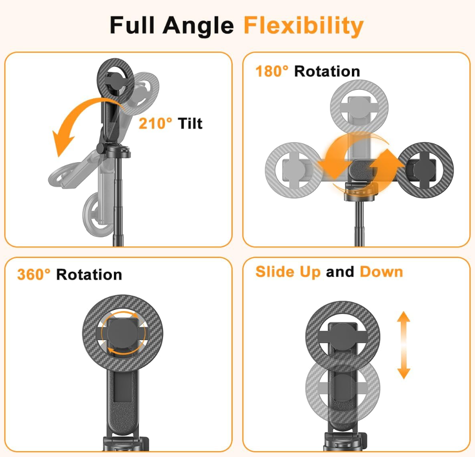 XO 5-in-1 Upgraded Magnetic Selfie Stick Tripod
