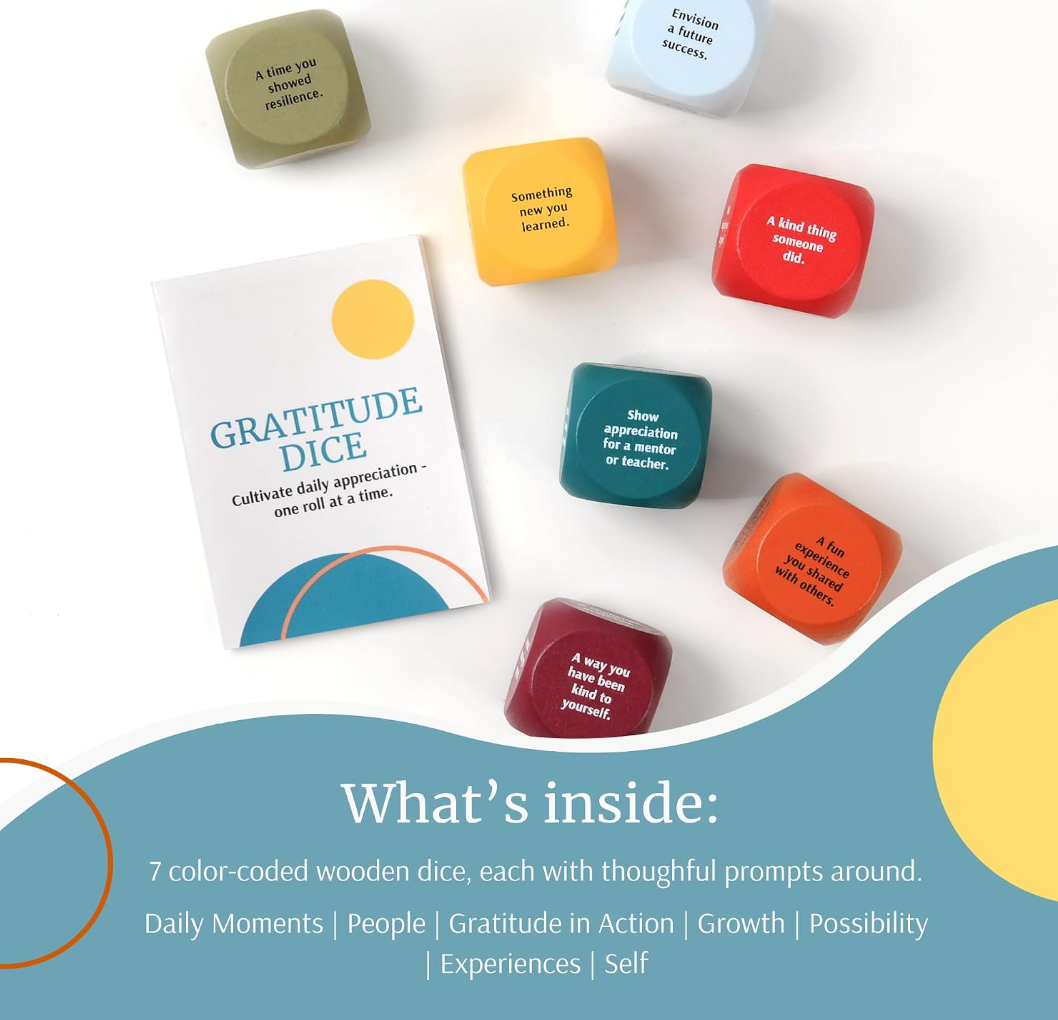 Gratitude Dice Set by Curiosity Driven