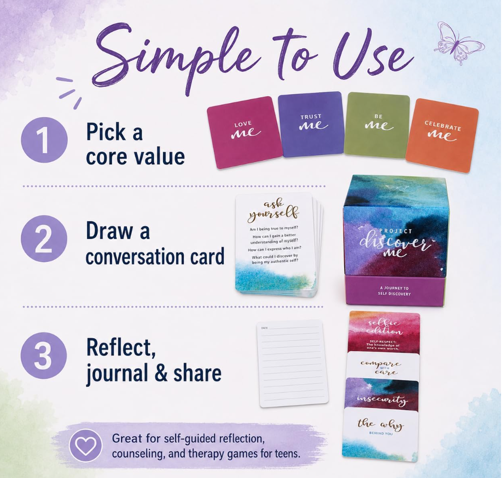 Project Discover Me Self-Love Game for Teenage Girls