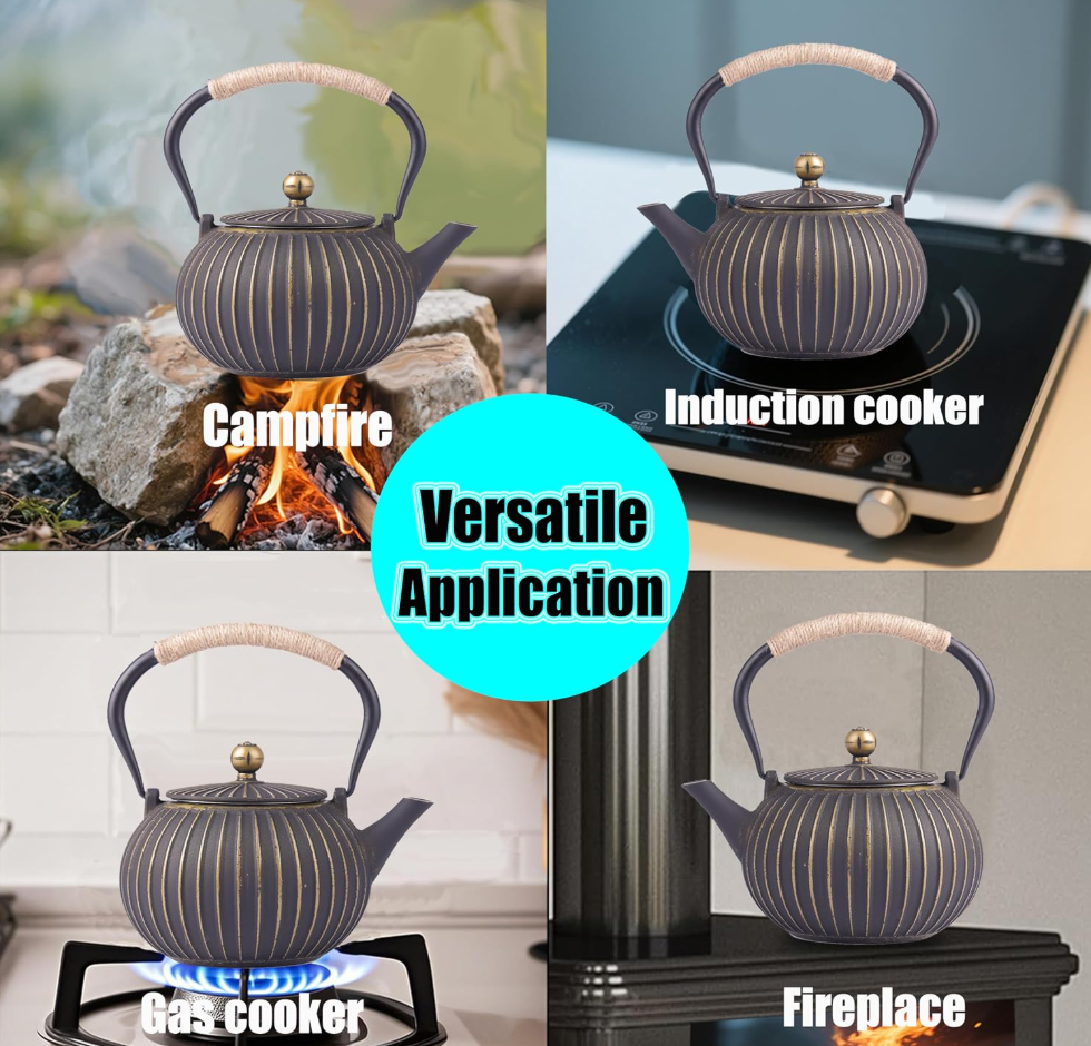 KalraMay Cast Iron Teapot