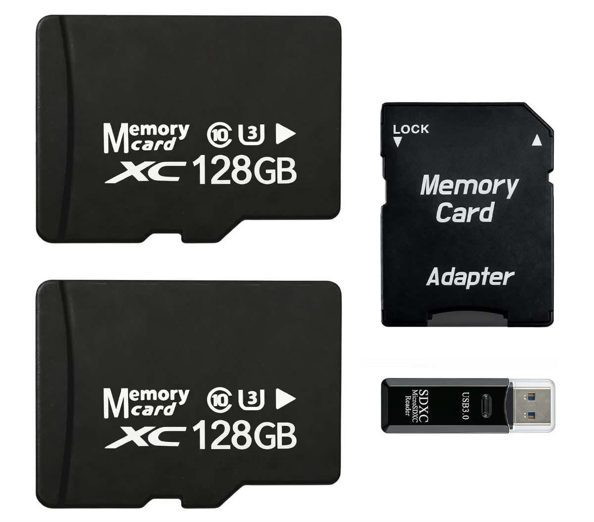 TIDEFORCIX 128GB High-Endurance Micro SDXC Card Set