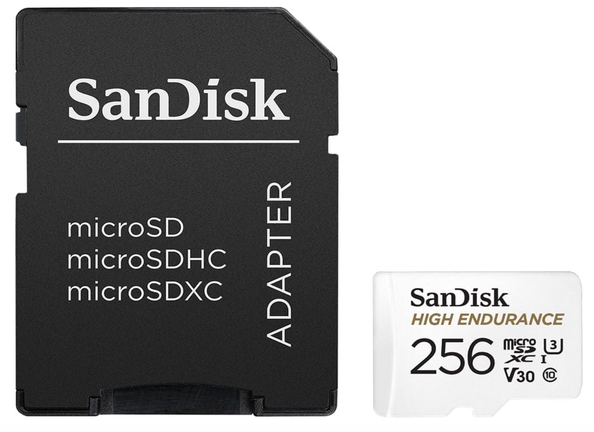 SanDisk 256GB High Endurance Video microSDXC Card with Adapter