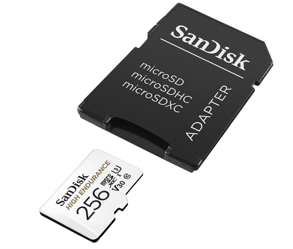 SanDisk 256GB High Endurance Video microSDXC Card with Adapter