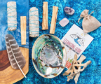 Home Cleansing & Smudging Kit with White Sage & Palo Santo