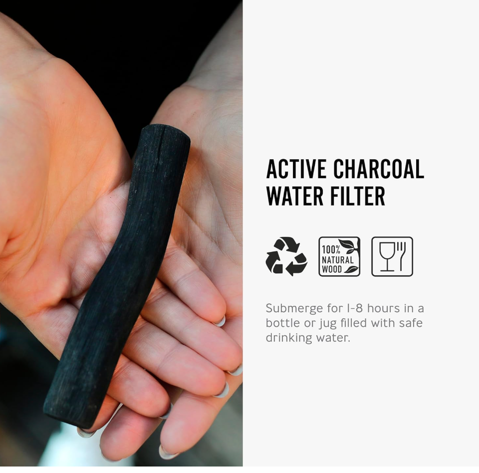 BLACK + BLUM Charcoal Water Filter Sticks (4-Piece Set)