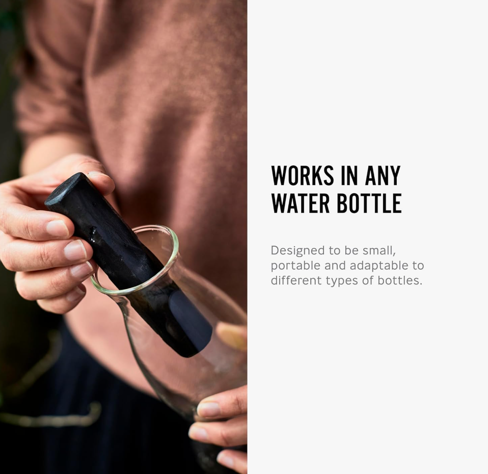 BLACK + BLUM Charcoal Water Filter Sticks (4-Piece Set)