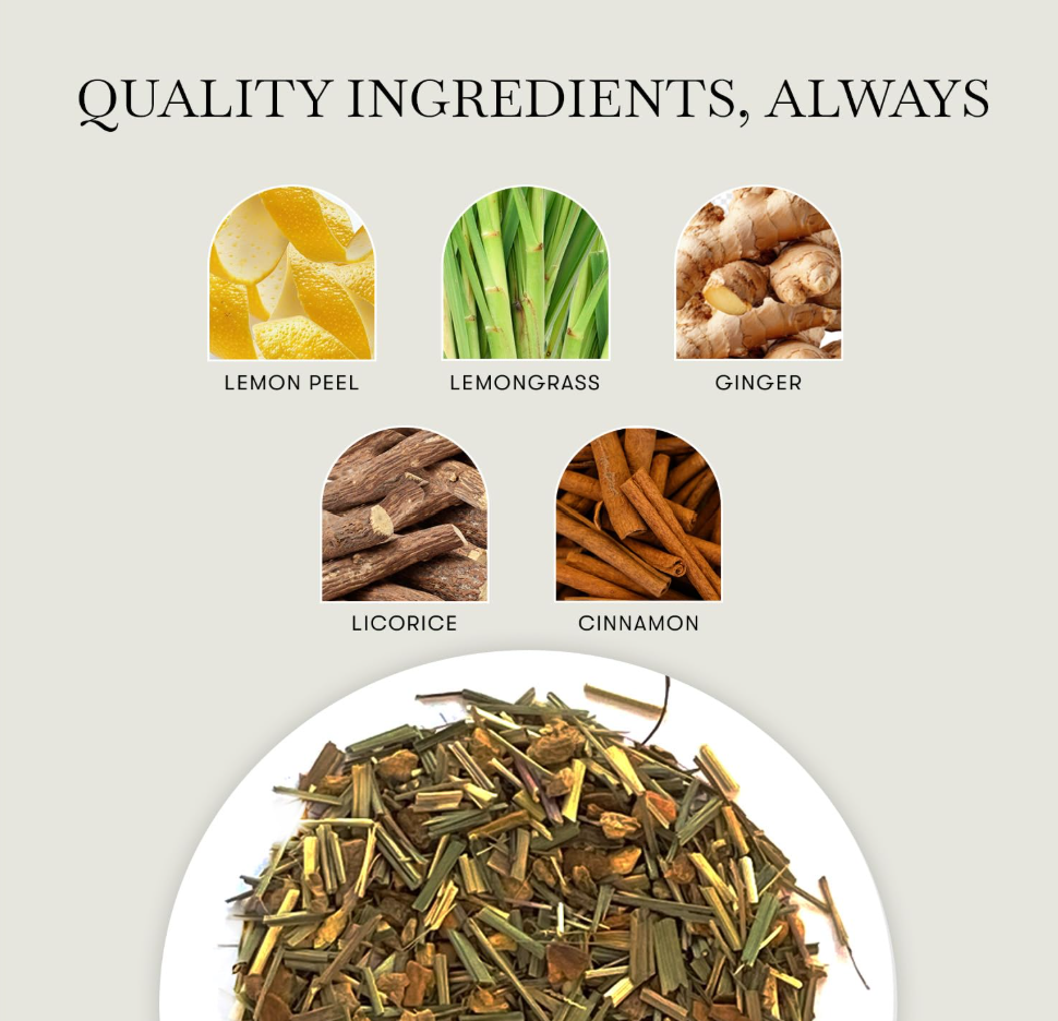 Luxmi Estates Organic Lemon Ginger Tea Tin