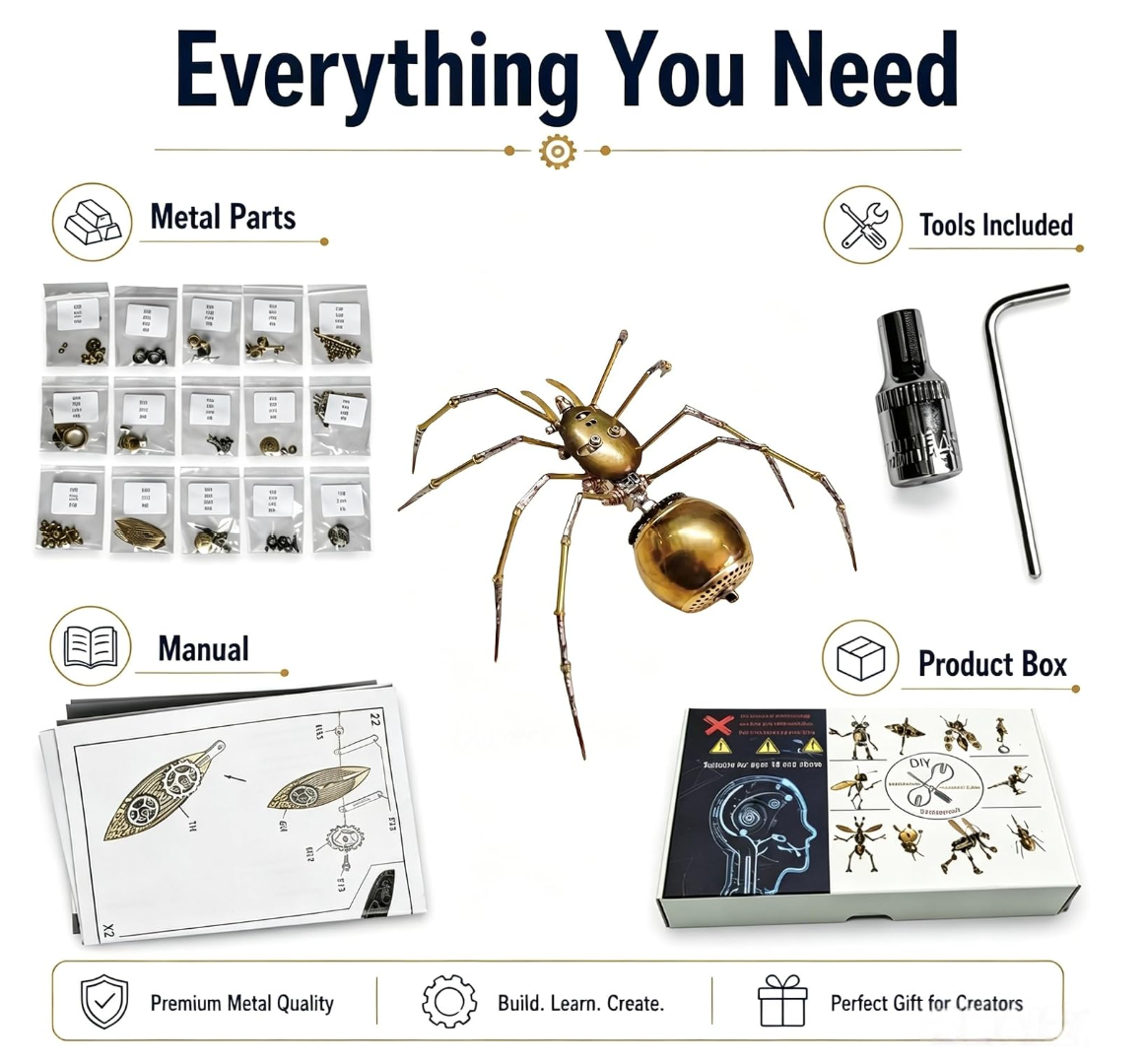 Lovewenying Ghost Spider 3D Metal Model Kit
