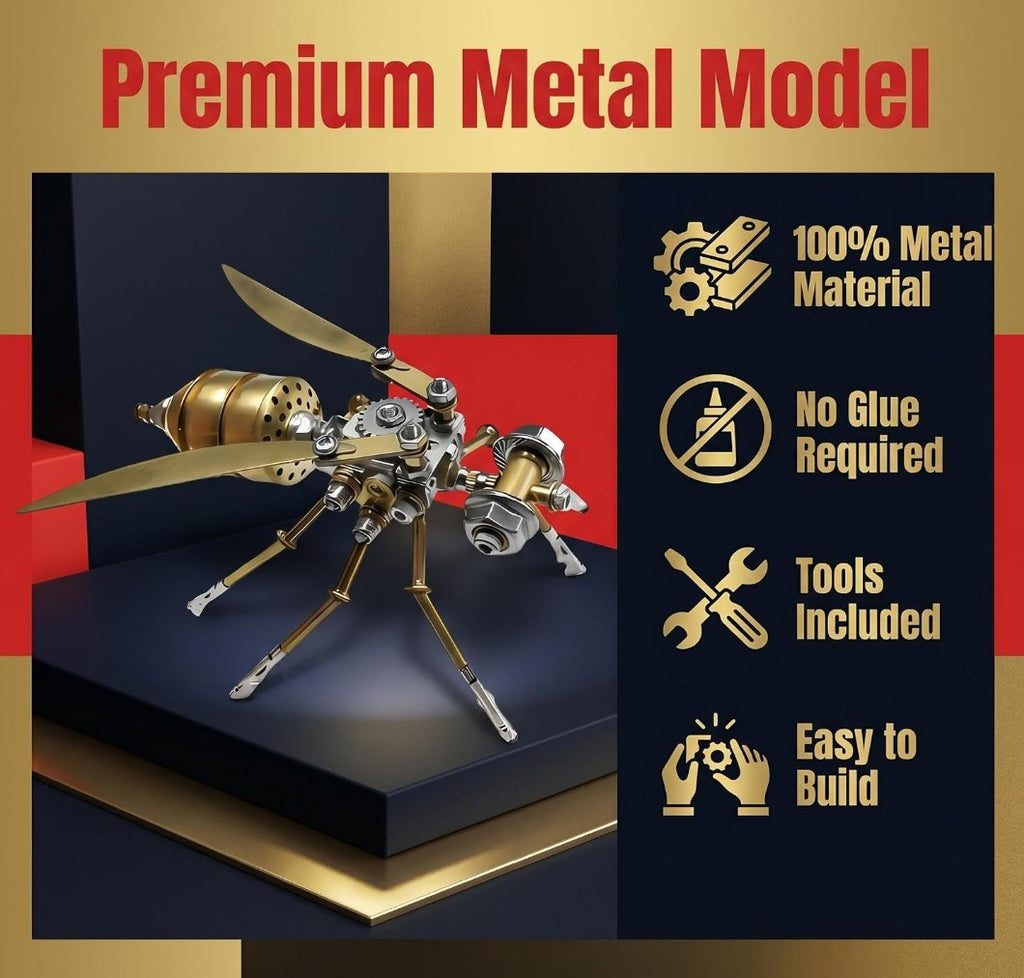 Lovewenying Steampunk Vespa 3D Metal Puzzle