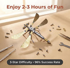 Lovewenying Ujinensis Dragonfly 3D Metal Puzzle Kit