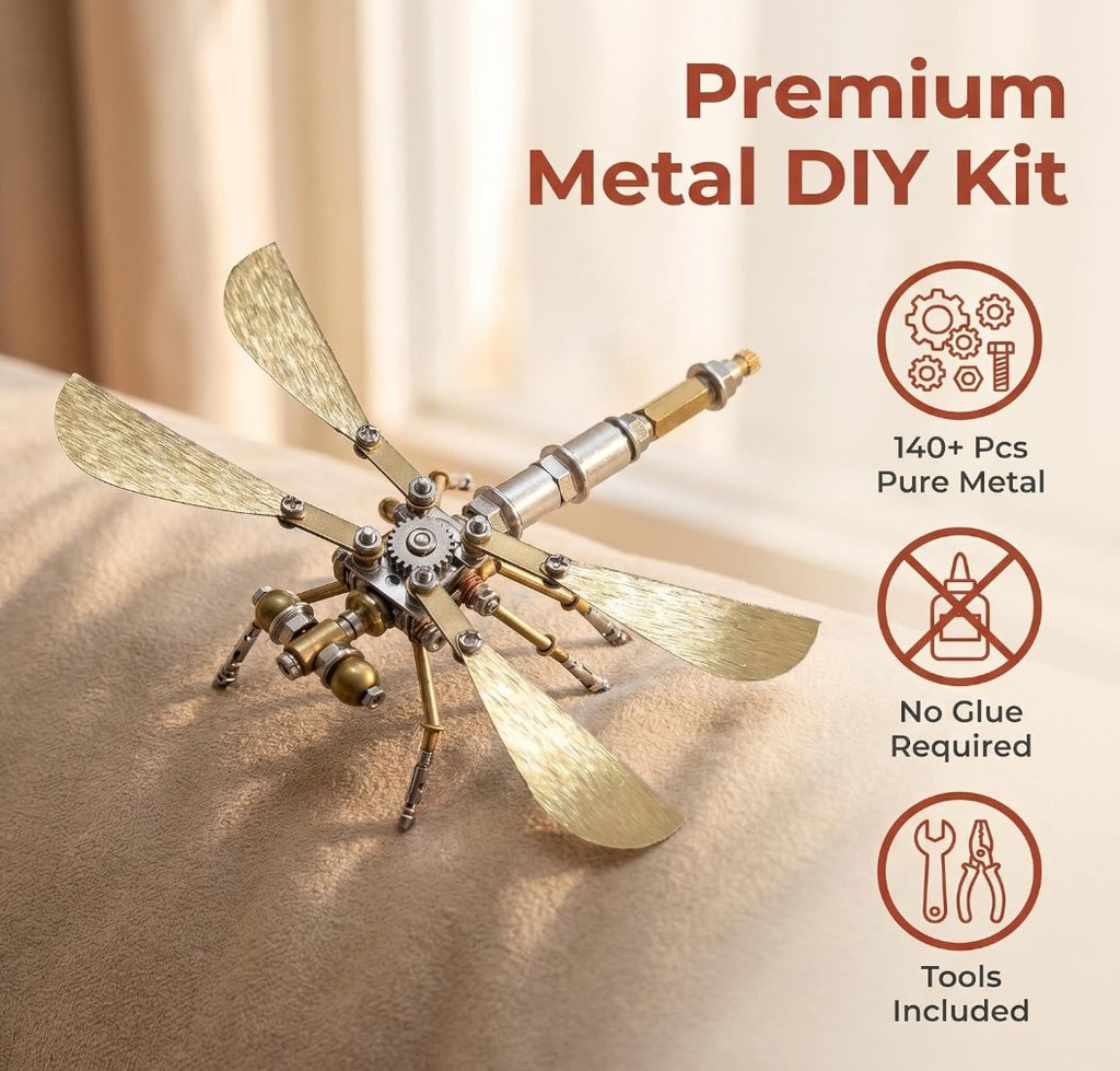 Lovewenying Ujinensis Dragonfly 3D Metal Puzzle Kit