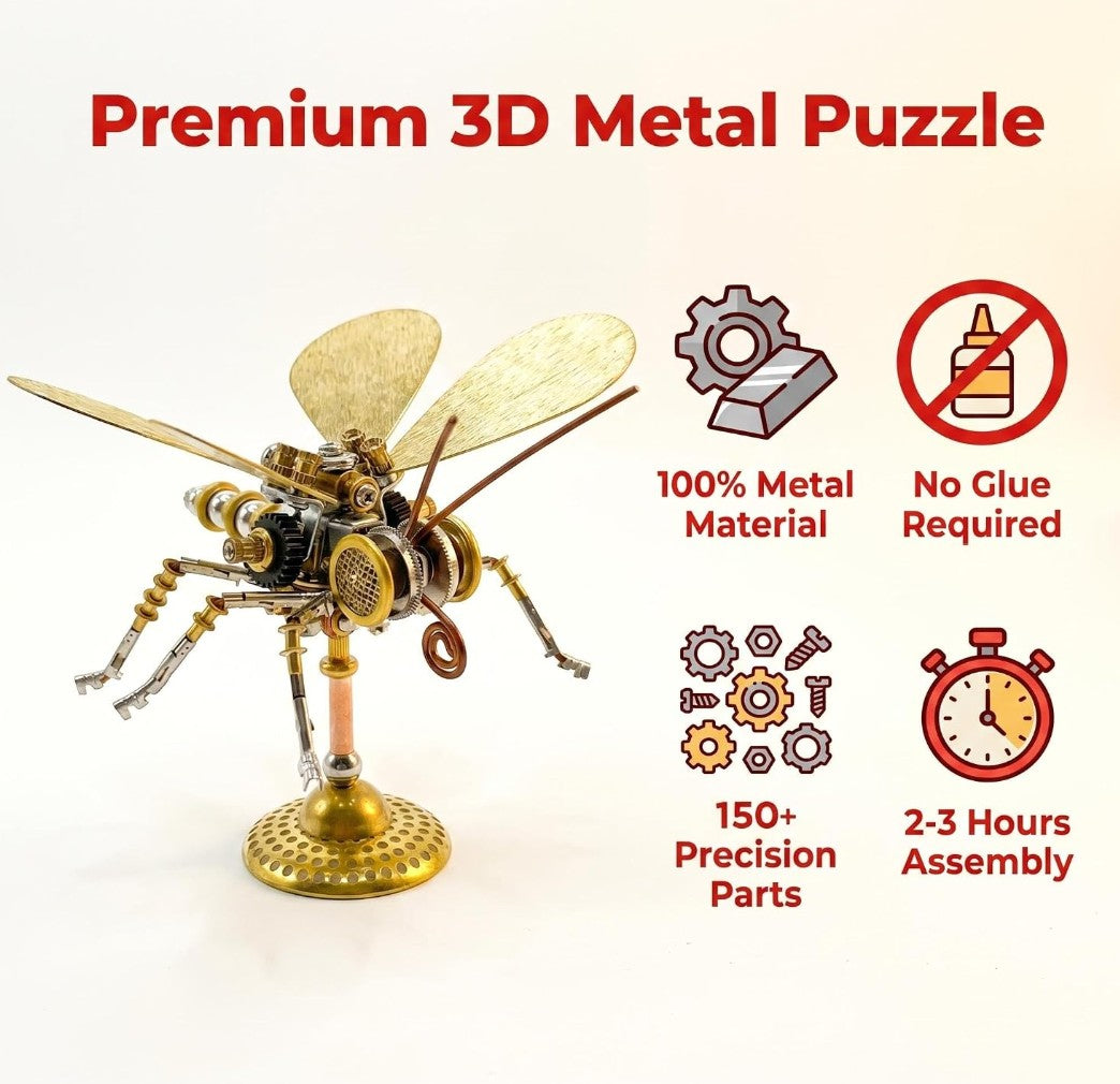 Lovewenying Steampunk Butterfly-HD5 3D Metal Puzzle