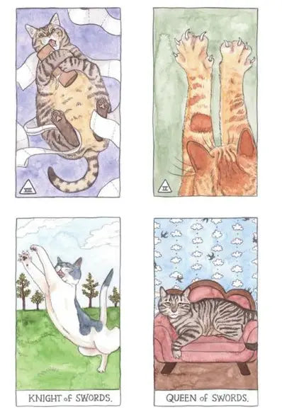 Unlock the secrets of the past, purr-esent, & future w/ the Cat Tarot & Guidebook Anakha H. Nyx