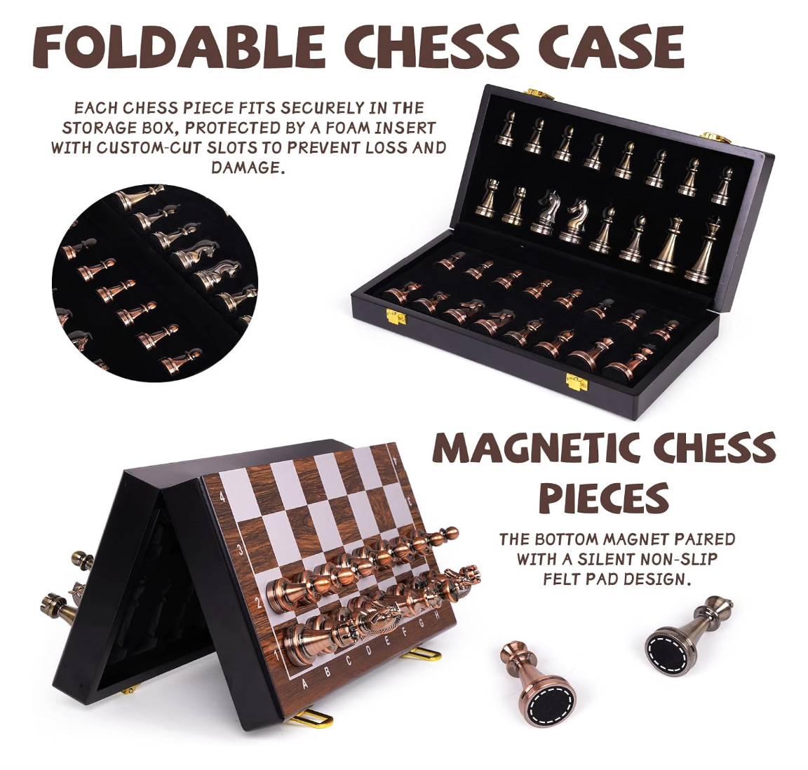 Agirlgle Magnetic Travel Chess Set
