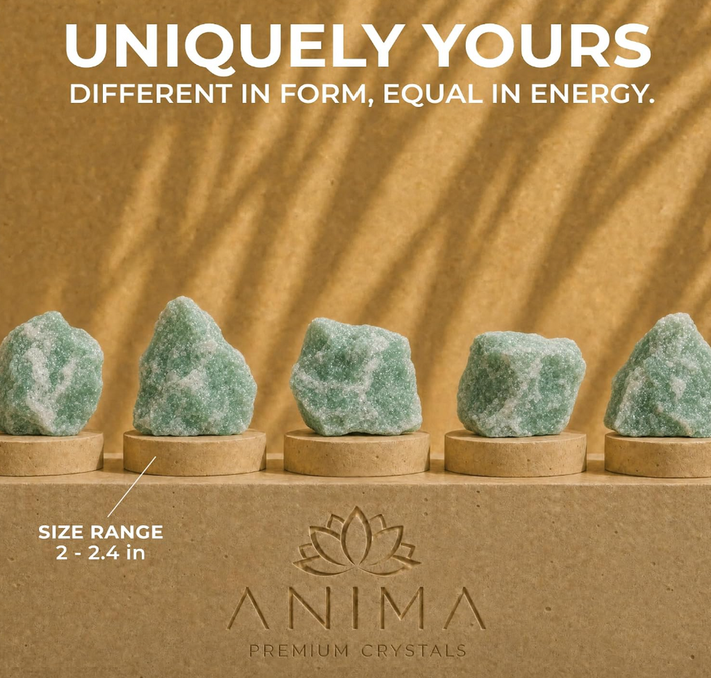 Anima® Large Raw Green Aventurine Crystal