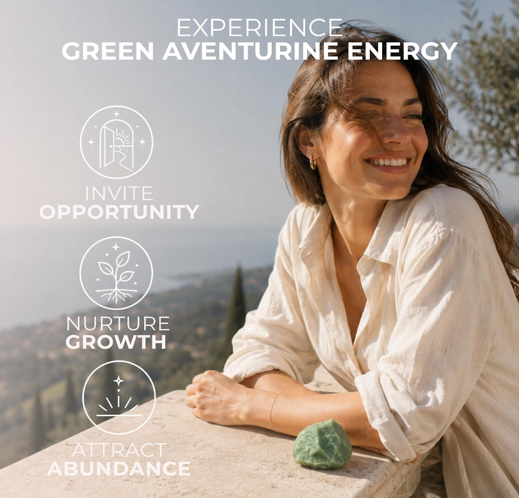 Anima® Large Raw Green Aventurine Crystal