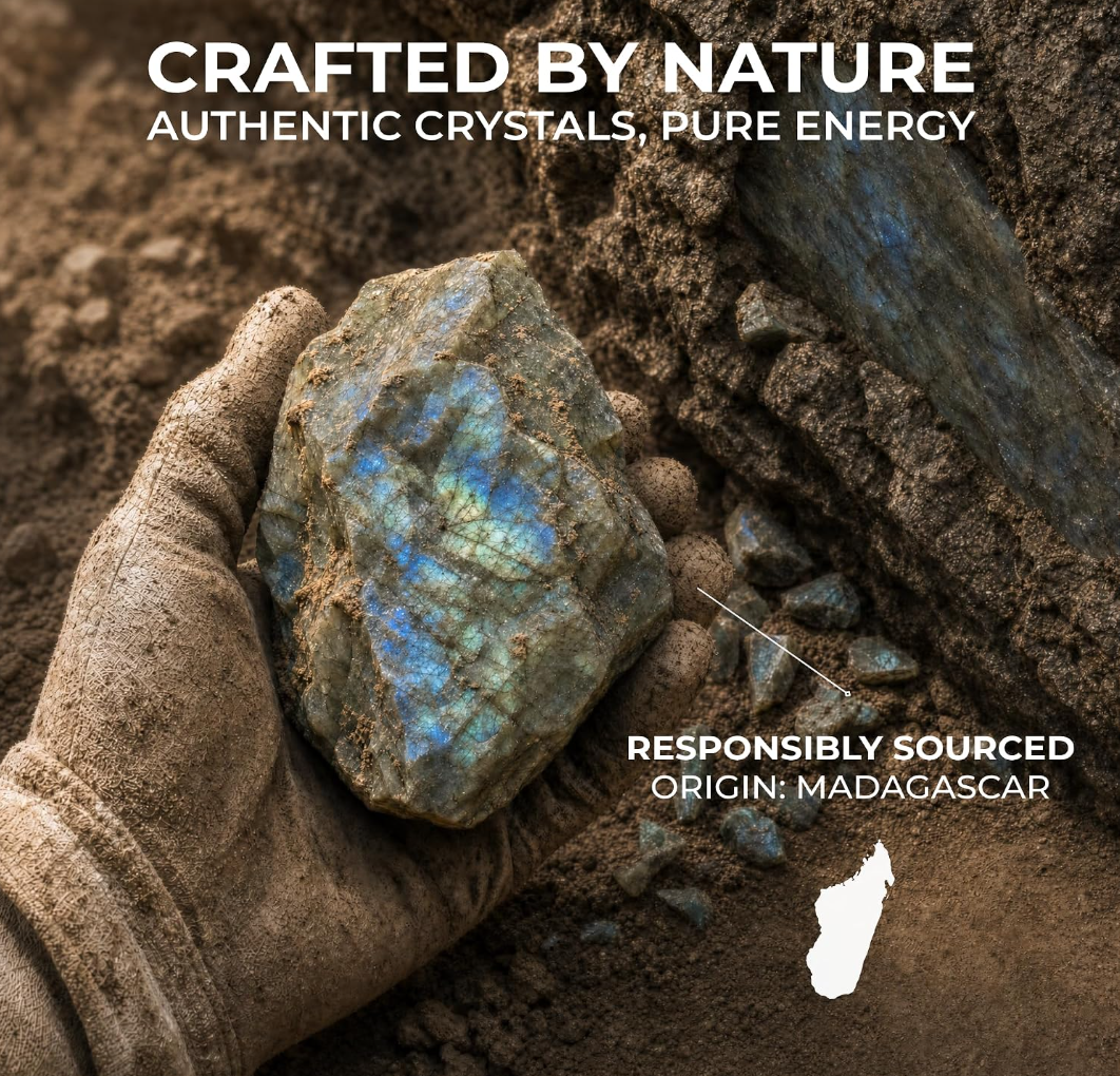 Anima® Large Raw Madagascar Labradorite Crystal
