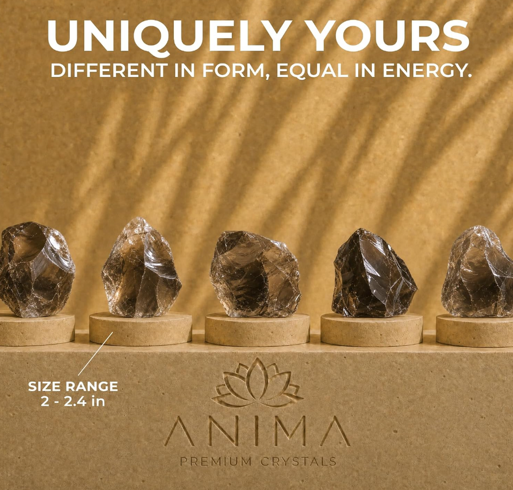 Anima® Large Raw Brazilian Smoky Quartz Crystal