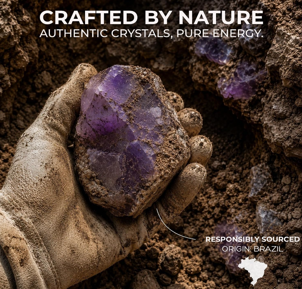 Anima® Large Raw Brazilian Amethyst Crystal