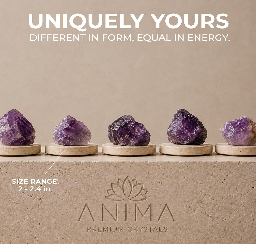 Anima® Large Raw Brazilian Amethyst Crystal