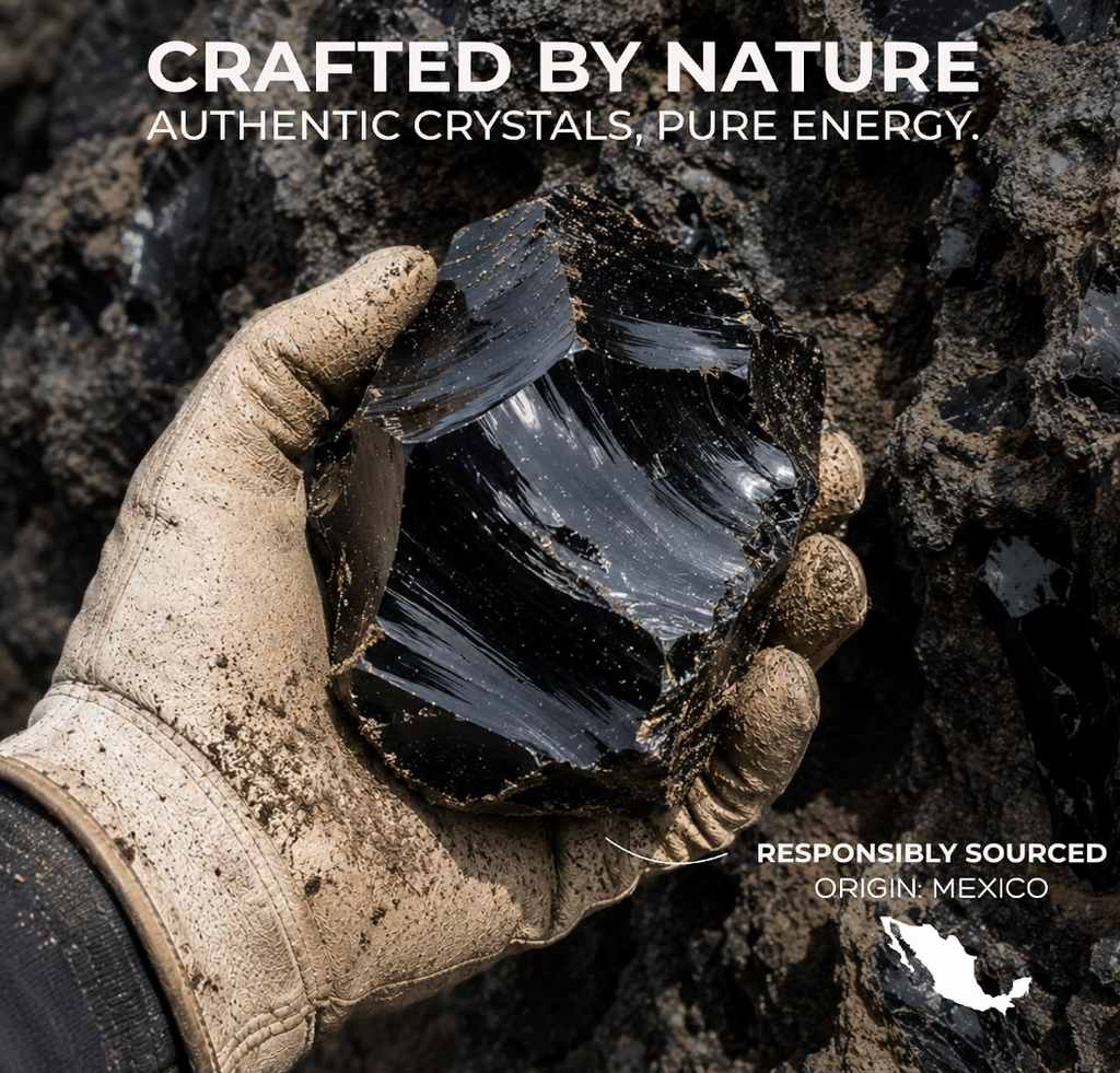 Anima® Large Raw Natural Obsidian Crystal